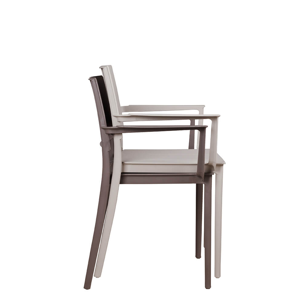Kunststoffstuhl FOMA 1861 Light Grey