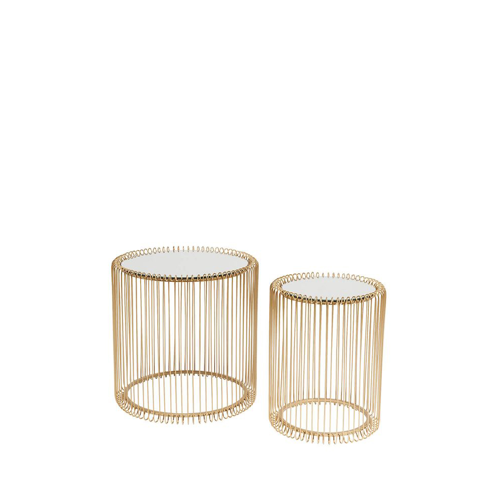 Beistelltisch Wire Brass (2/Set)