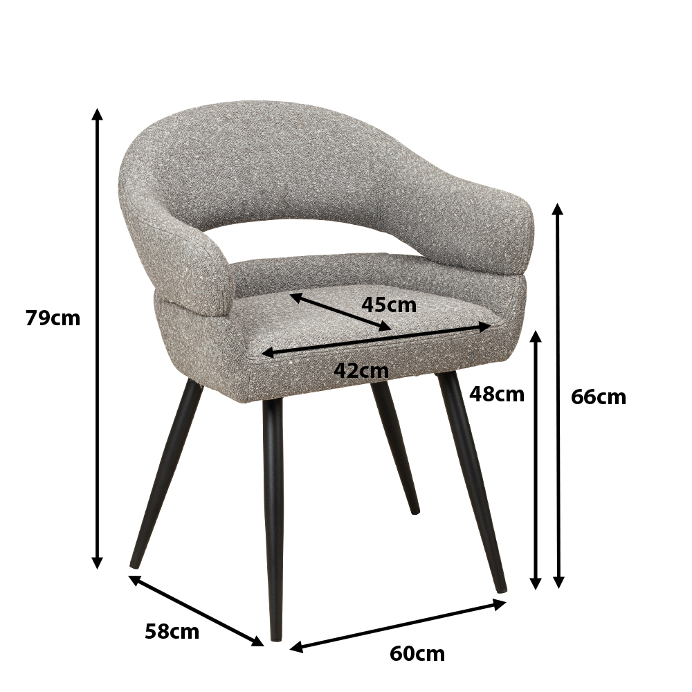 Polsterstuhl Livorno RHO 802 Ma?e