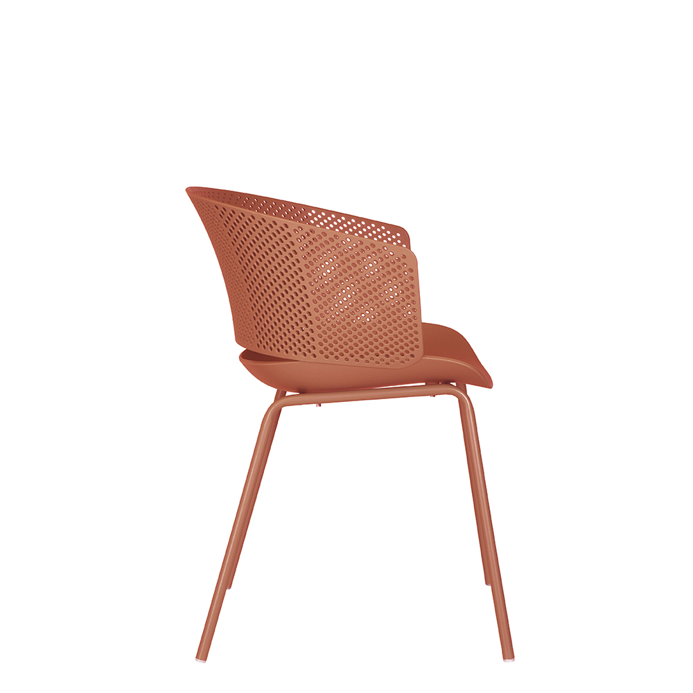 Kunststoffstuhl FOMA F832 Orange