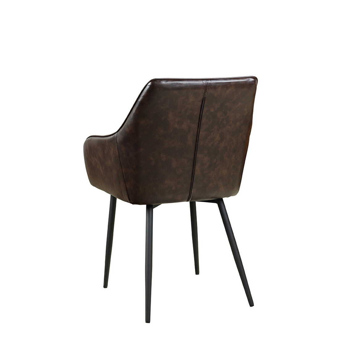 Polsterstuhl Lunaro Step Arm Dark Brown