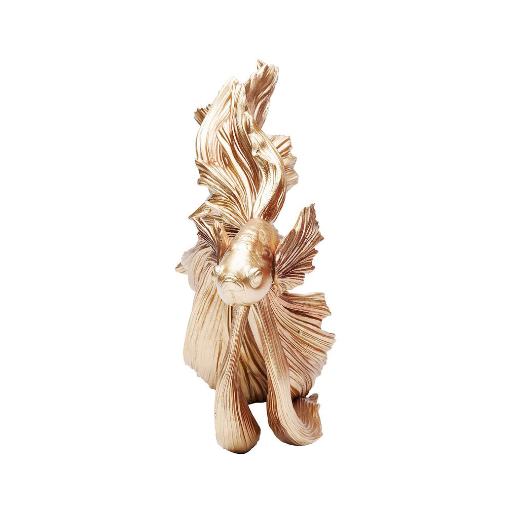 Deko Figur Betta Fish Gold Klein