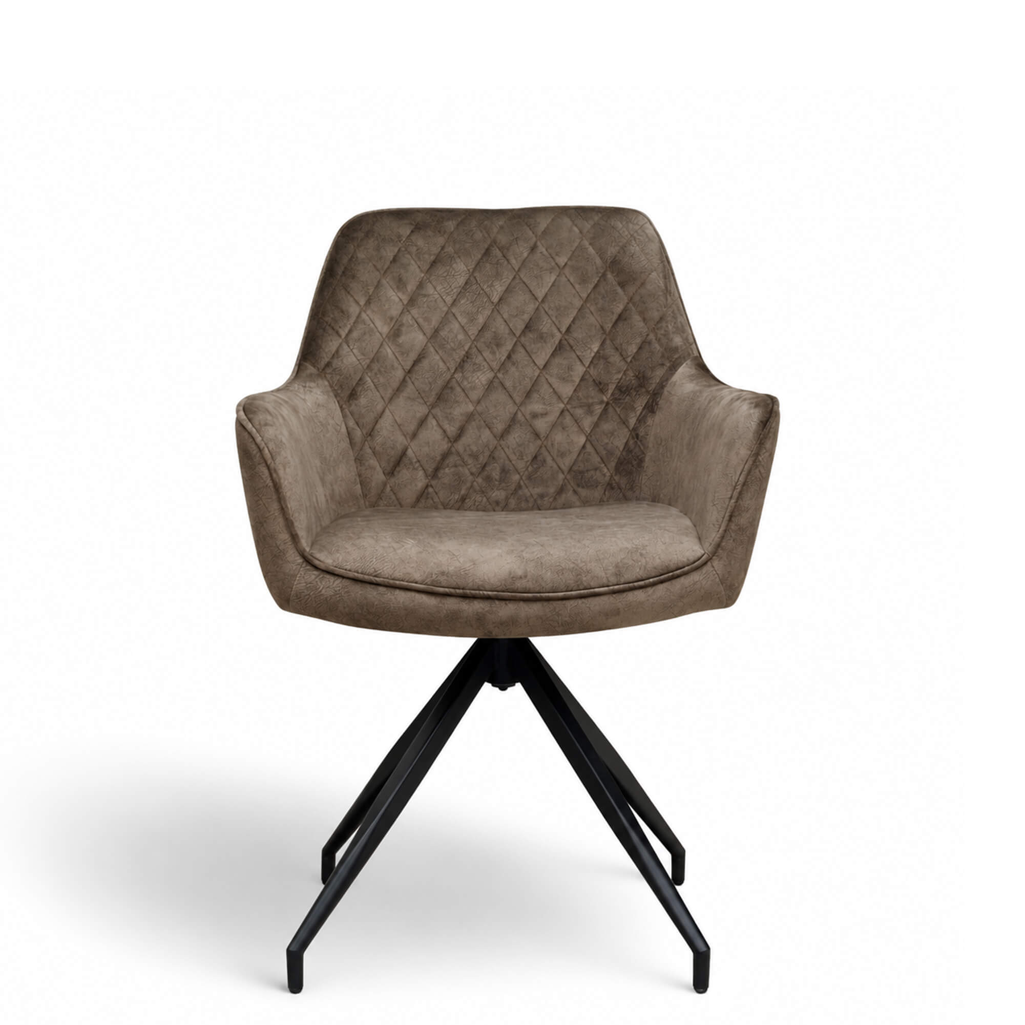Gastronomiestuehle Polsterstuehle mit Drehgestell Lenoro Marble 104 Velour - Frontal
