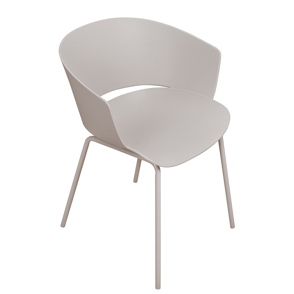 Kunststoffstuhl FOMA F833 Light Grey