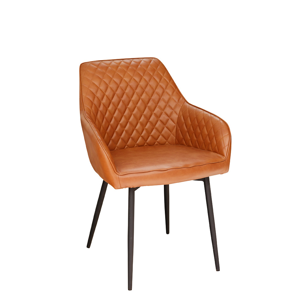 Polsterstuhl Lunaro Step Arm Brown