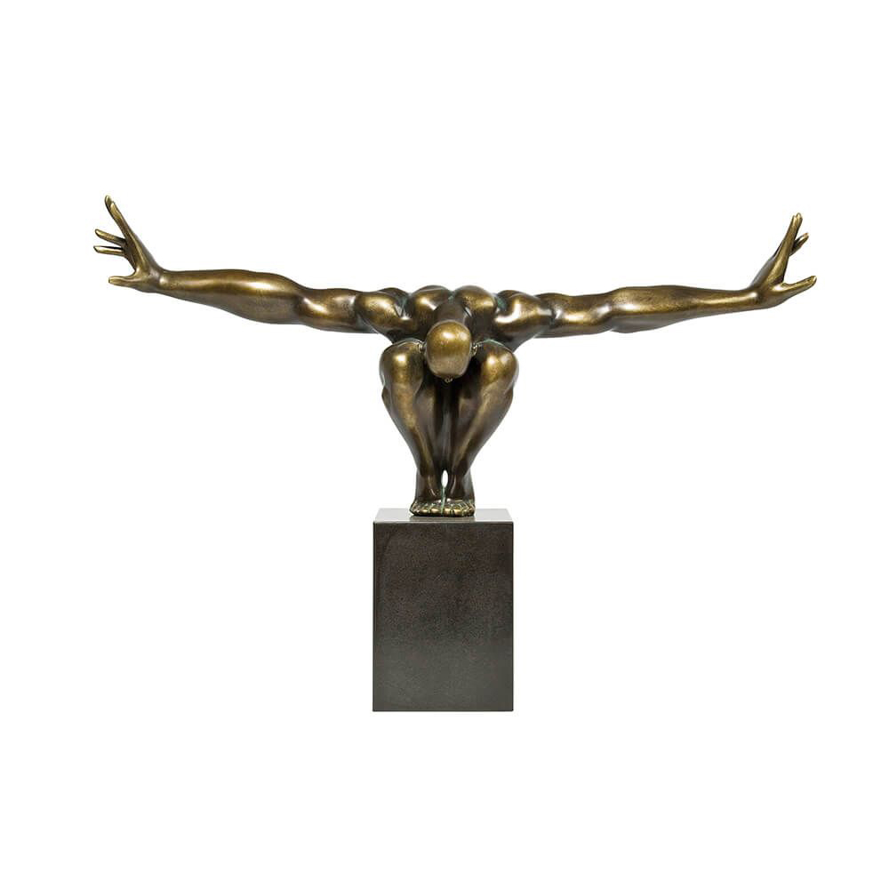Deko Objekt Athlet Bronze 75cm