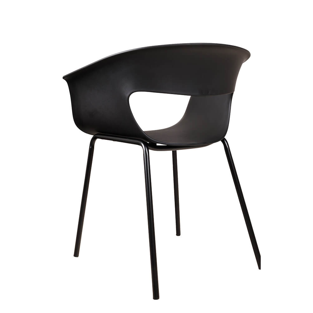 Kunststoffstuhl FOMA F835 Black