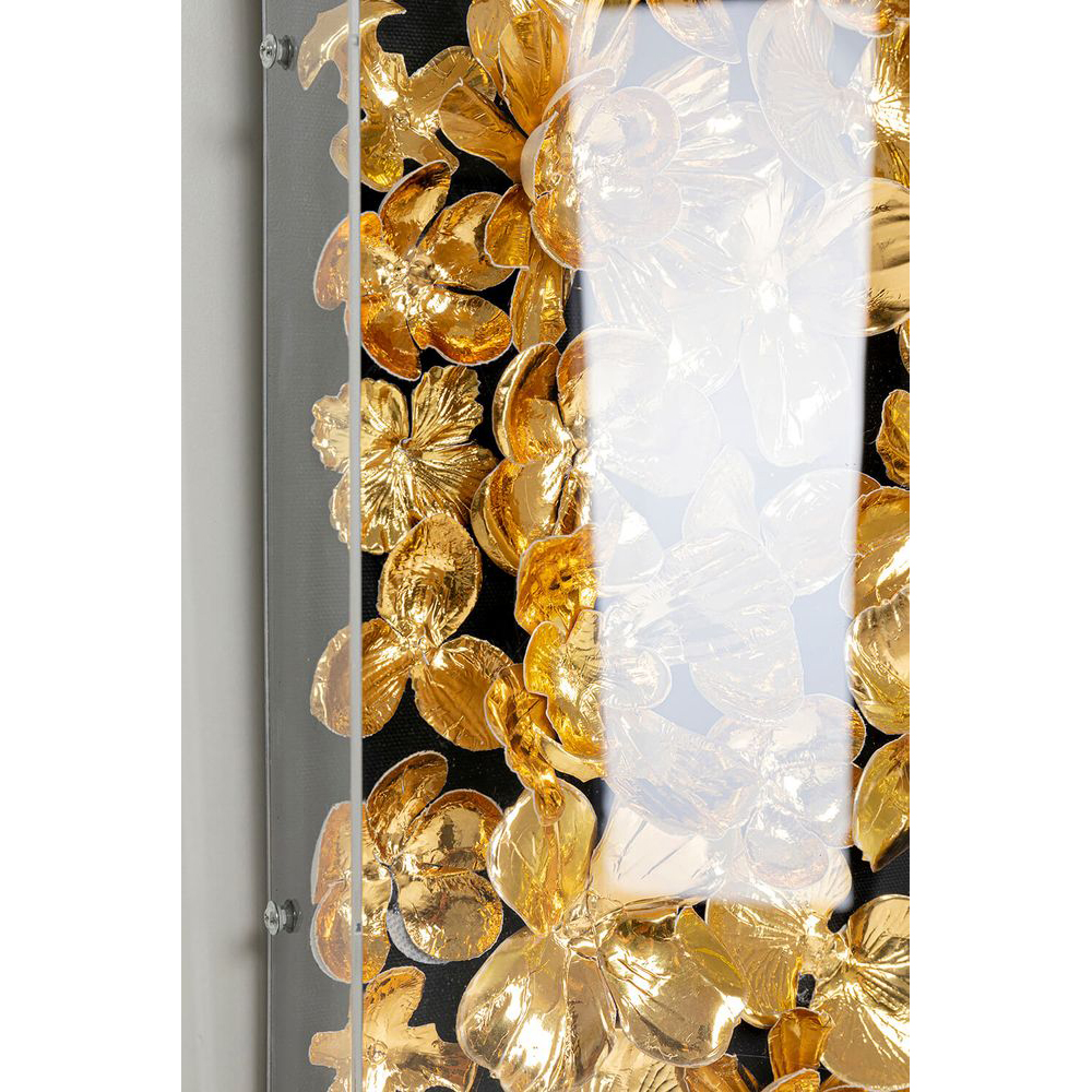 Deko Rahmen Gold Flower