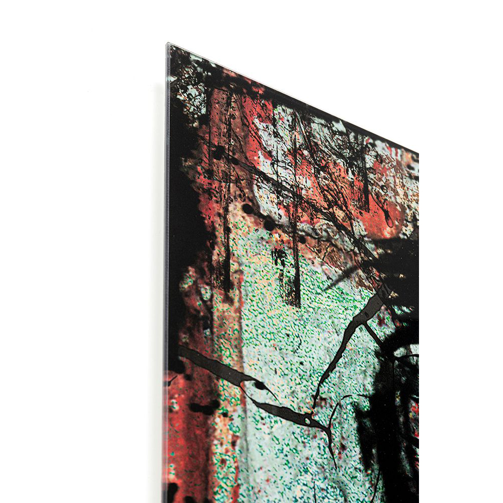 Glasbild Lady Butterfly 100 x 150 cm