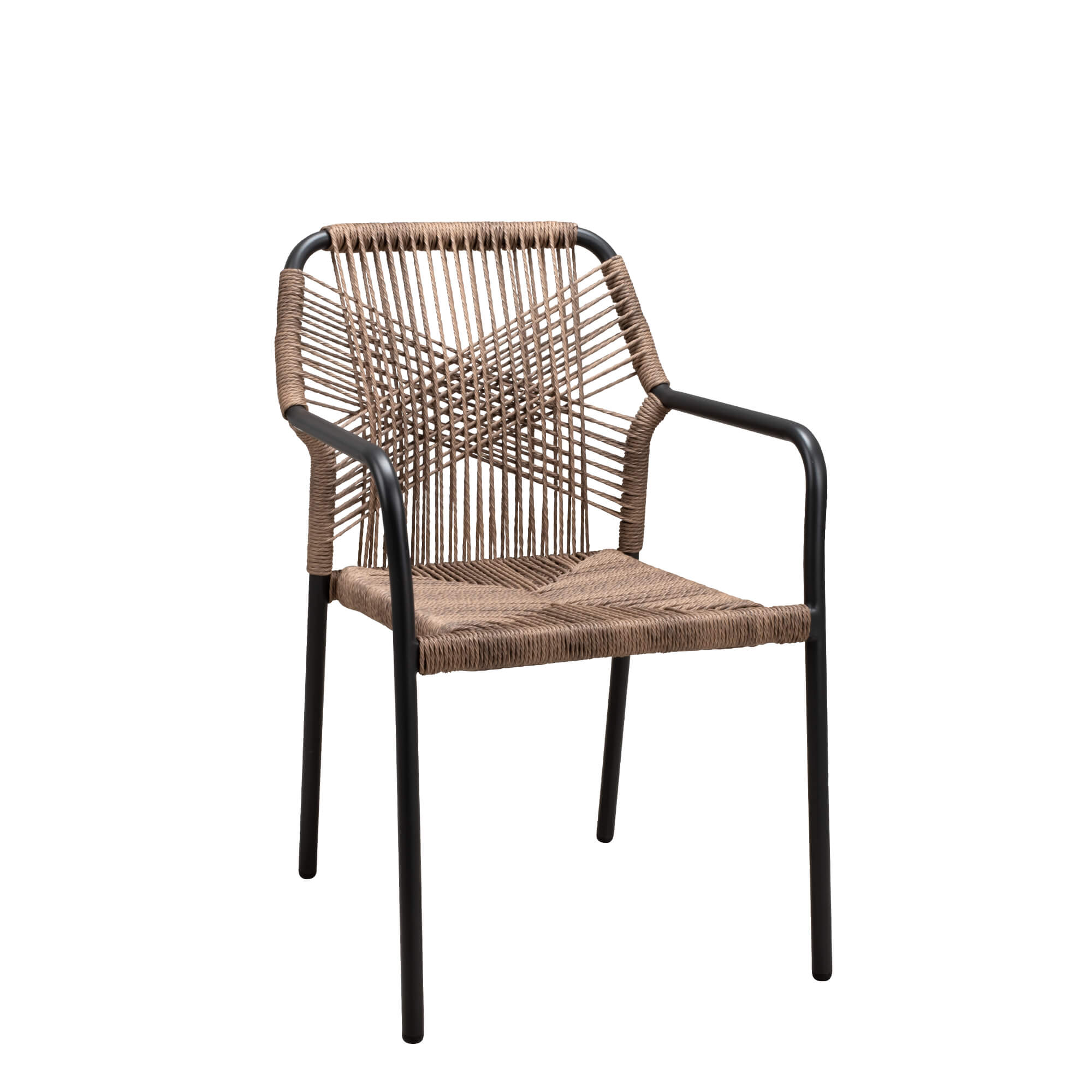 Outdoorstuhl mit Geflecht Lagunas wheat  – Vorderansicht