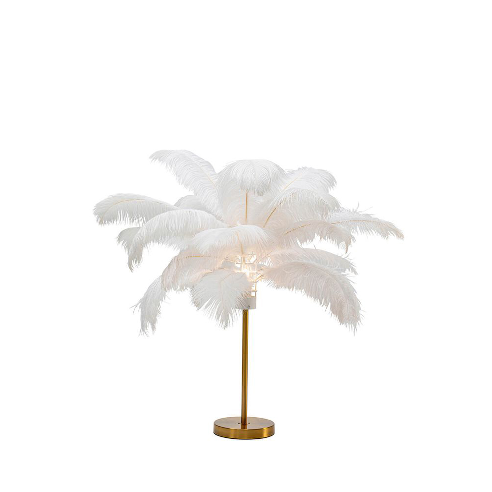Tischleuchte Feather Palm Weiß 60cm