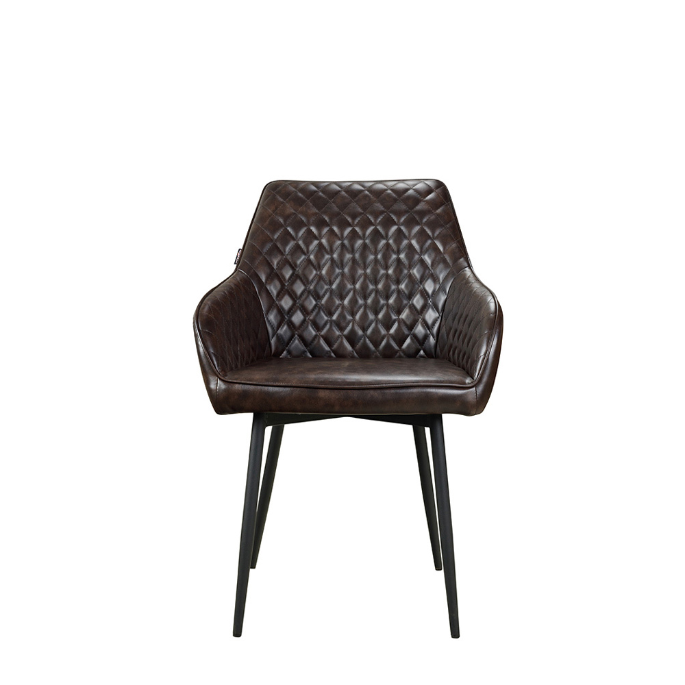 Polsterstuhl Lunaro Step Arm Dark Brown
