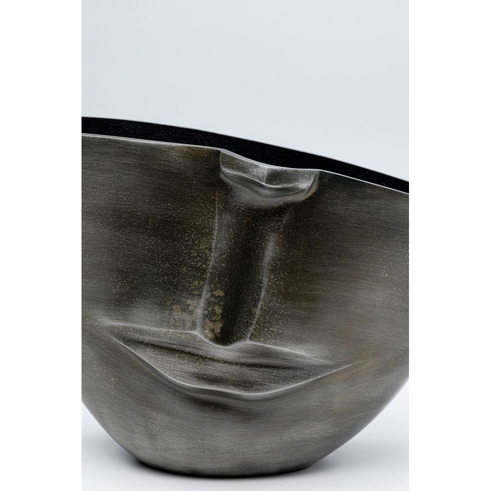 Vase Half Face Anthrazit 31cm