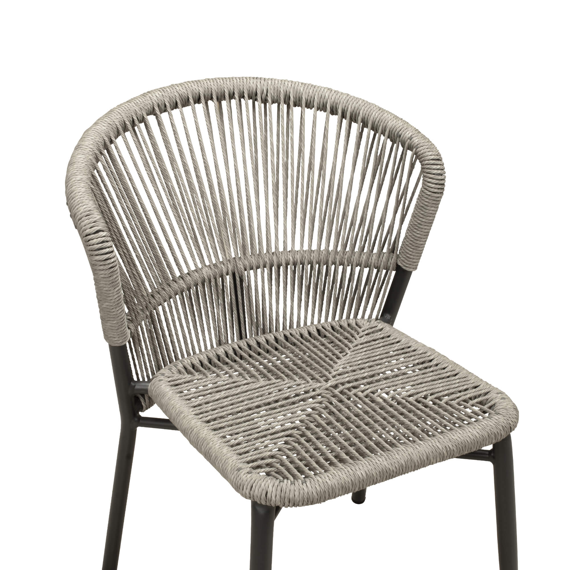 Gastronomiestuehle Outdoorstuehle Elefino silvergrey - Sitzflaeche