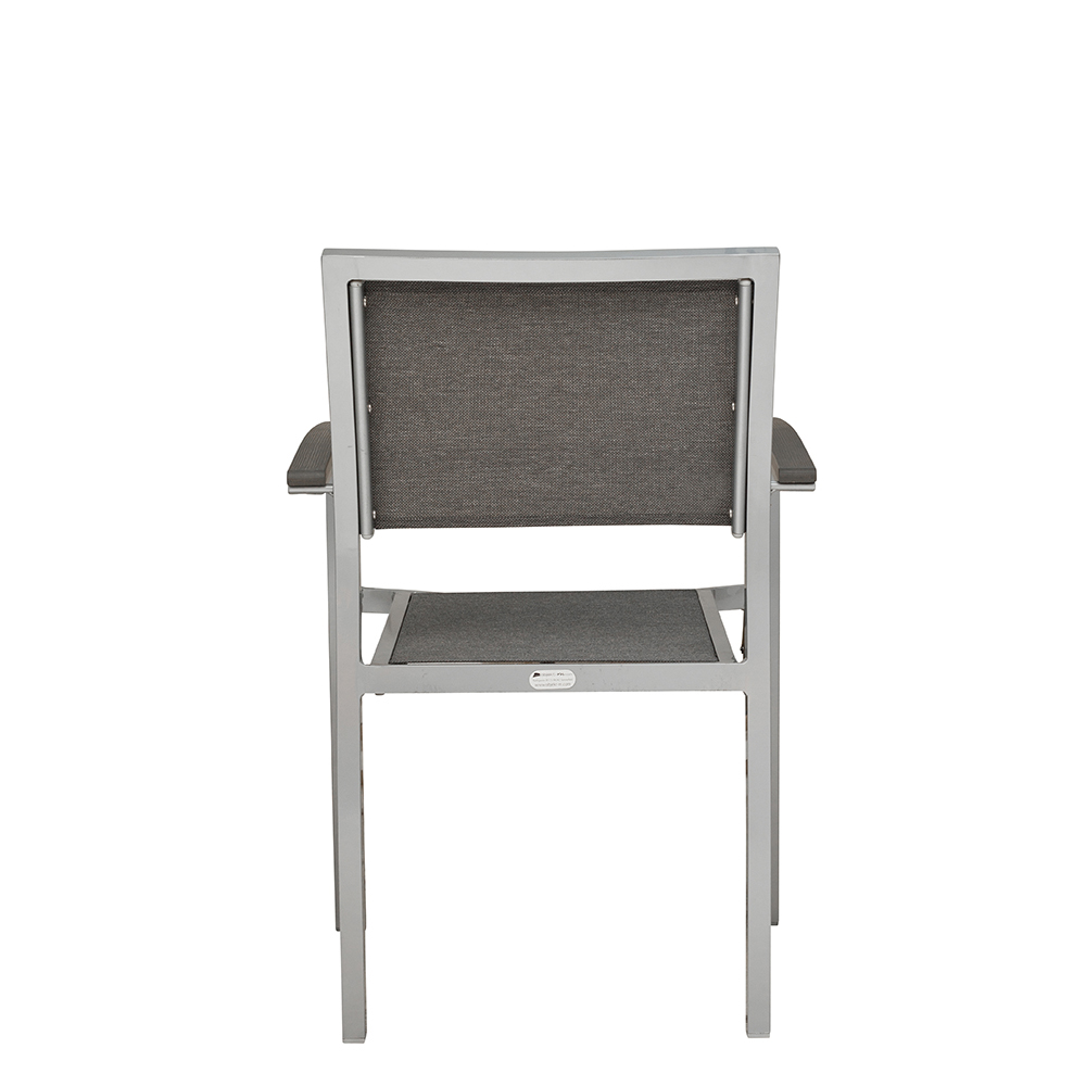 Terrassenstuhl Georgia Silber Mixed Grey SH47