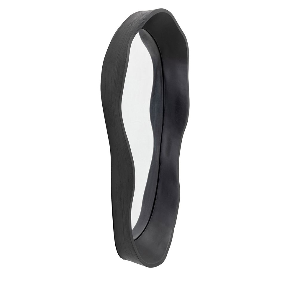 Wandspiegel Dynamic Schwarz 29x61cm