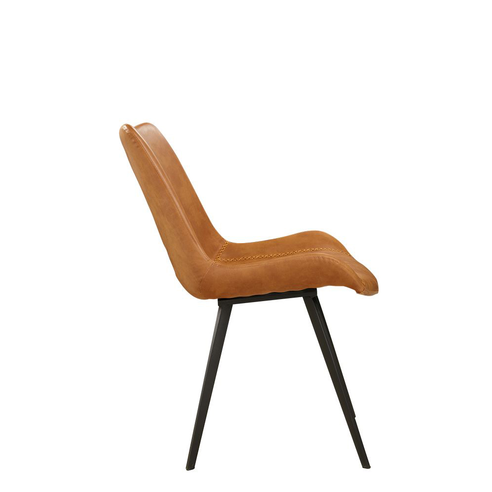 Polsterstuhl Hysil Brown