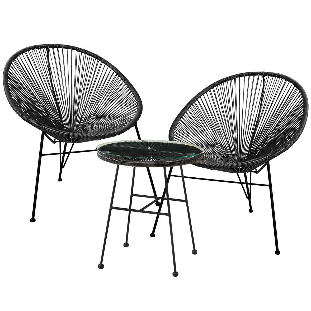 Outdoor Set Acapola Black