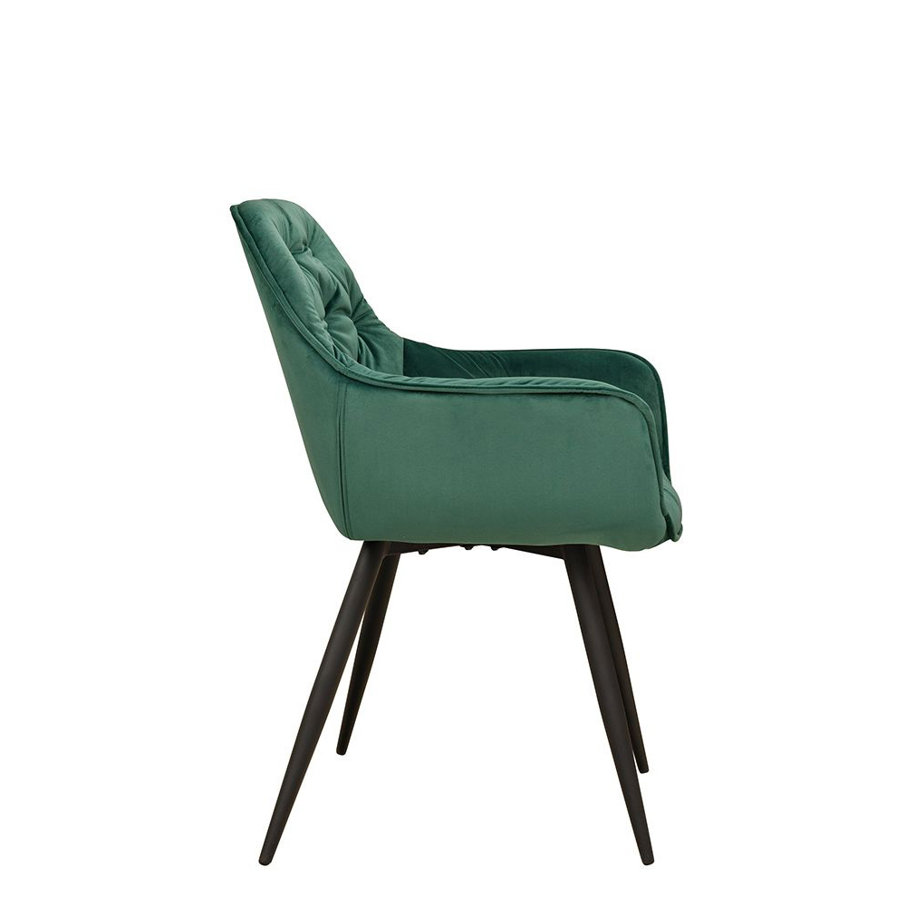 Polsterstuhl Ginger Dark Green