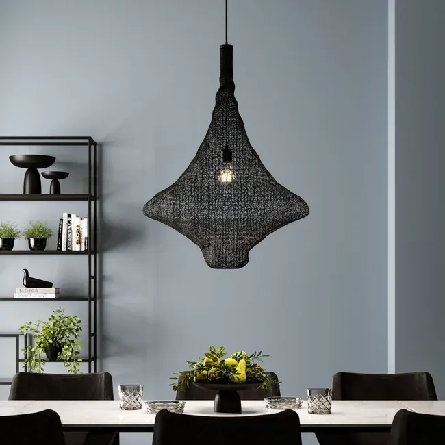 Hängeleuchte Cocoon Schwarz Ø89cm