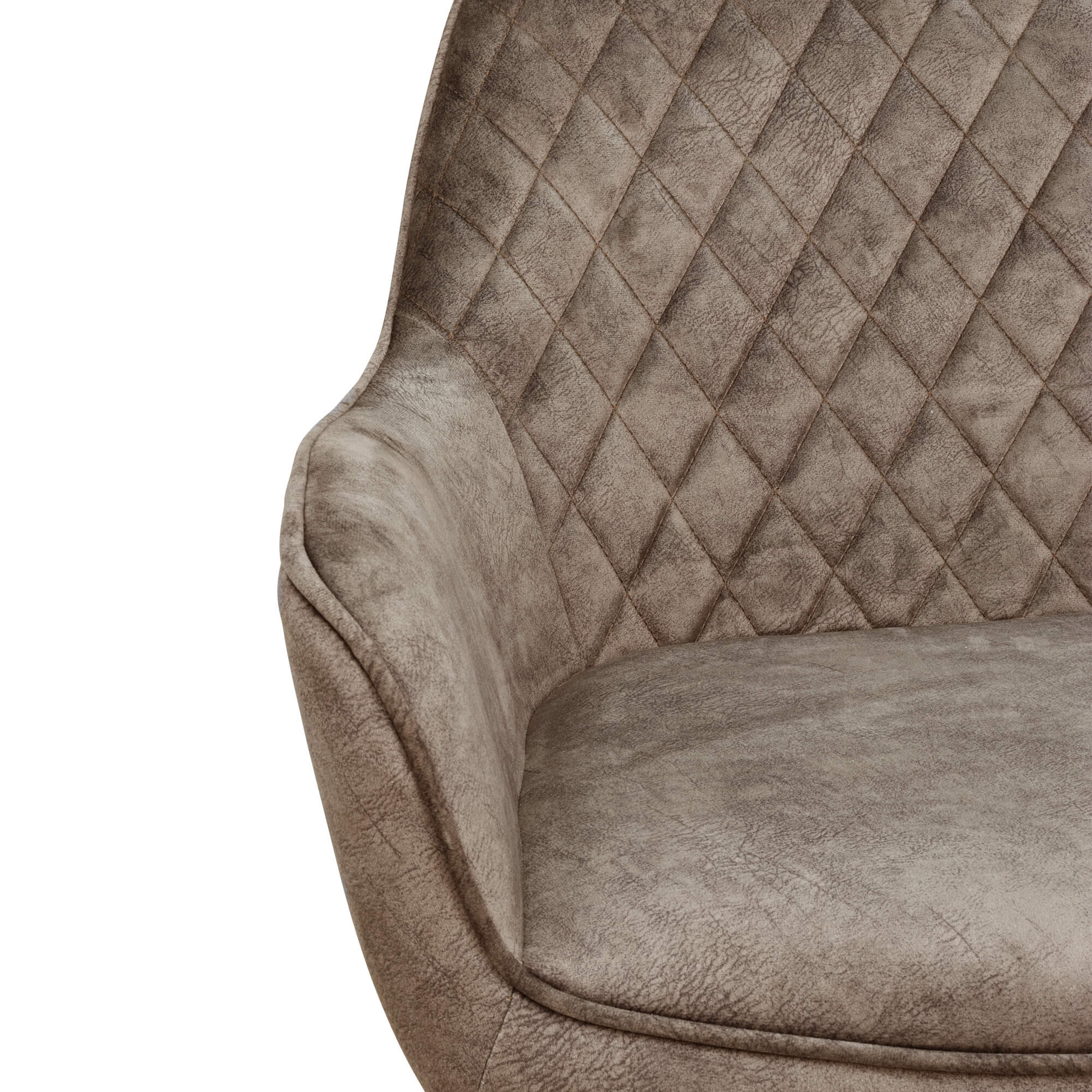 Gastronomiestuehle Polsterstuehle mit Drehgestell Lenoro Marble 104 Velour - Armlehne
