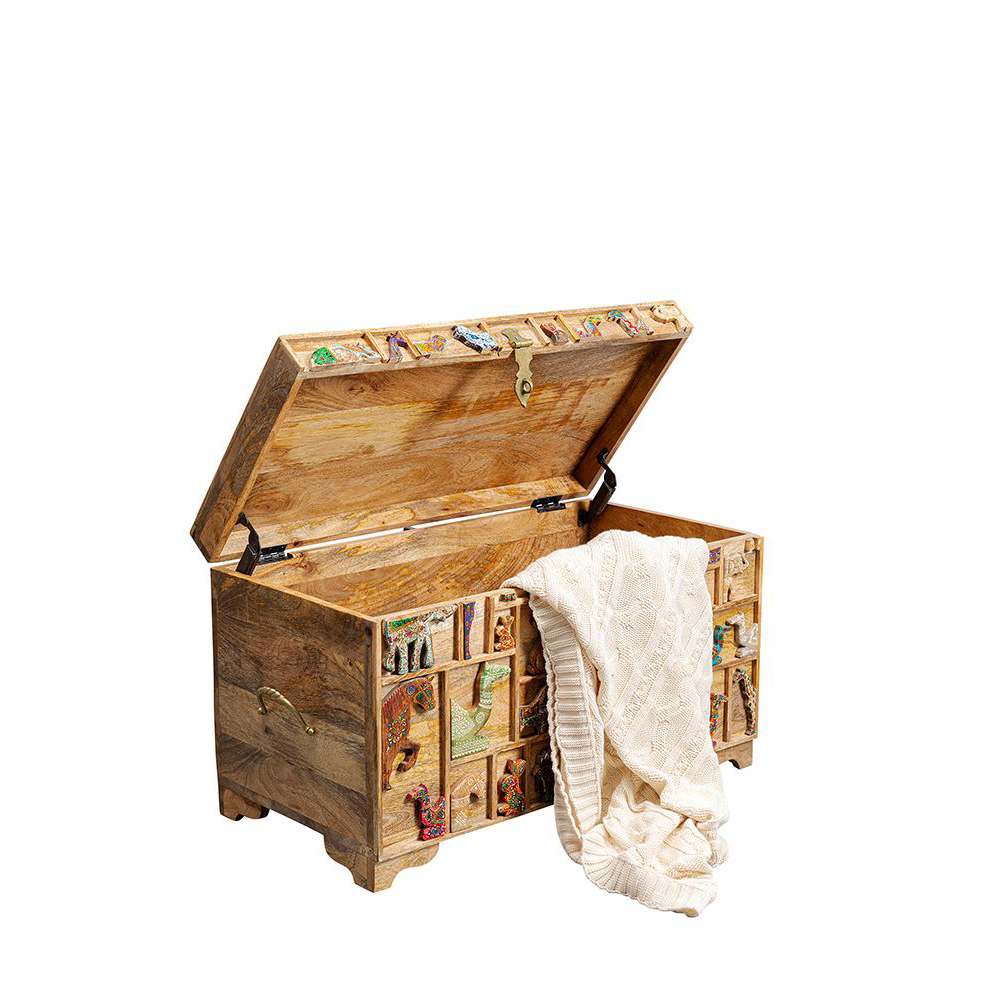 Truhe Zoo 81x47cm