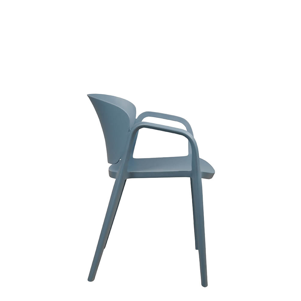Kunststoffstuhl FOMA 1800 Cold Blue