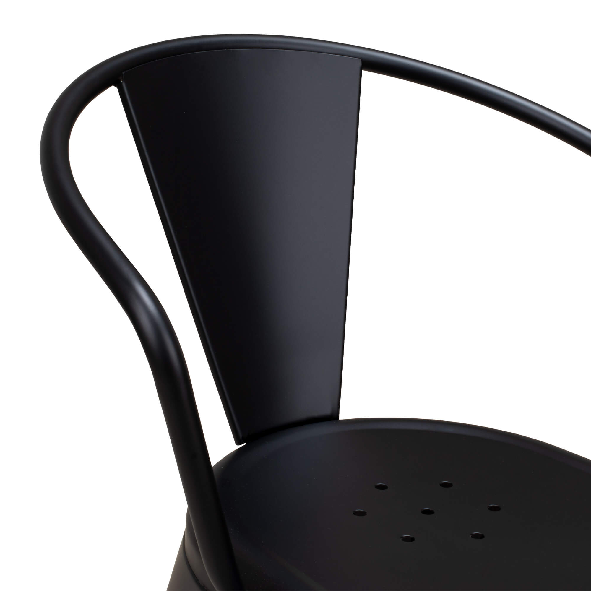 Metallstuhl Tixar Arm black – Rueckenlehne