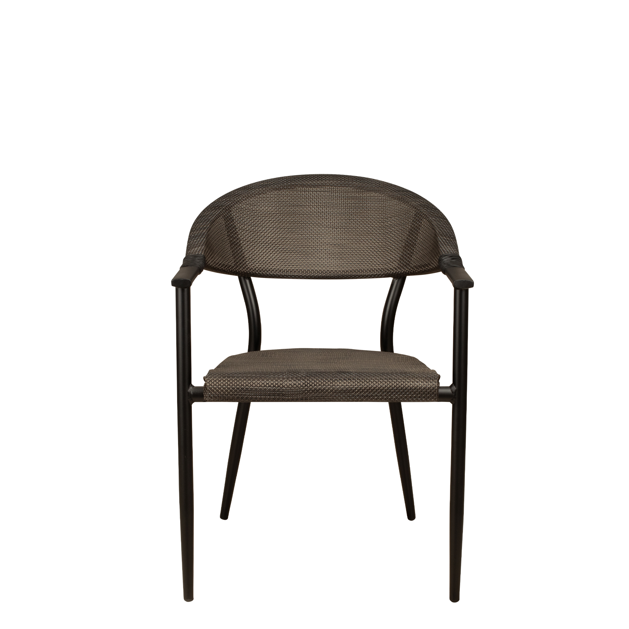 Spinaro classic Outdoorstuhl mit Geflecht – Frontal