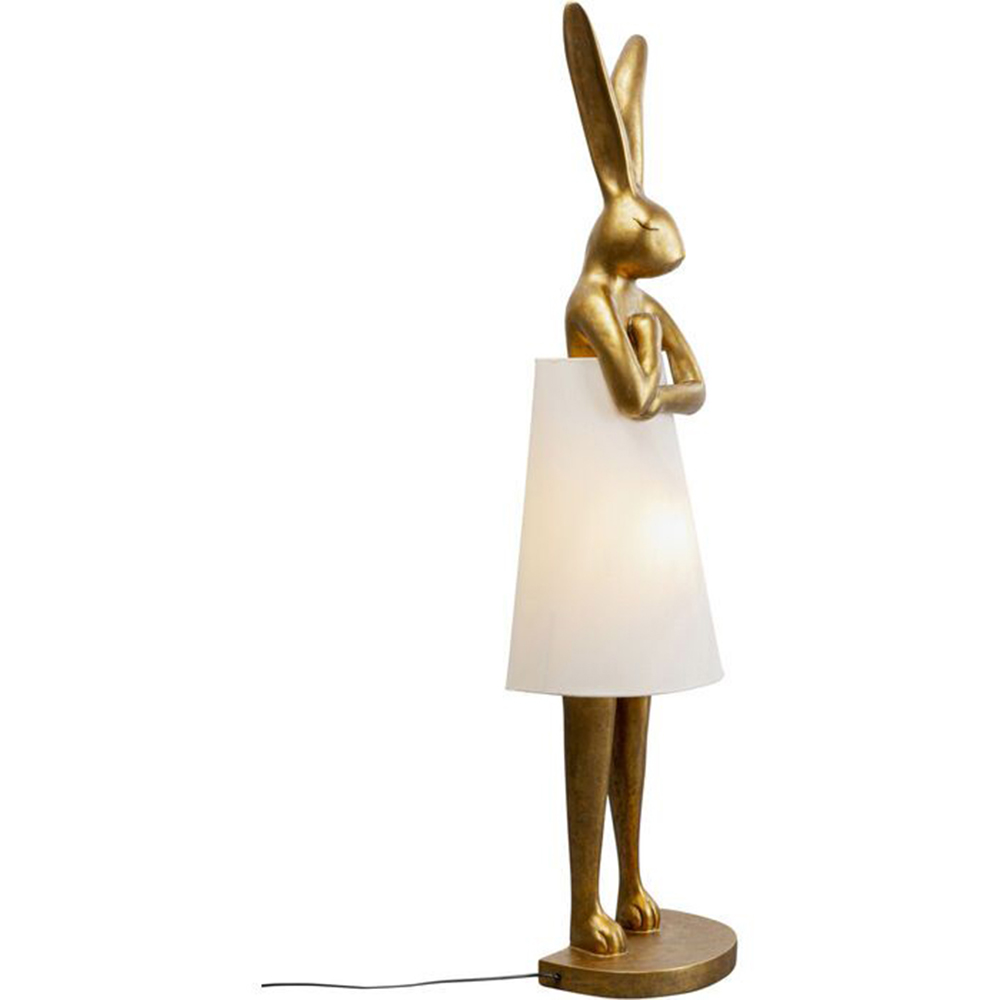 Stehleuchte Animal Rabbit Gold/Weiß 150cm