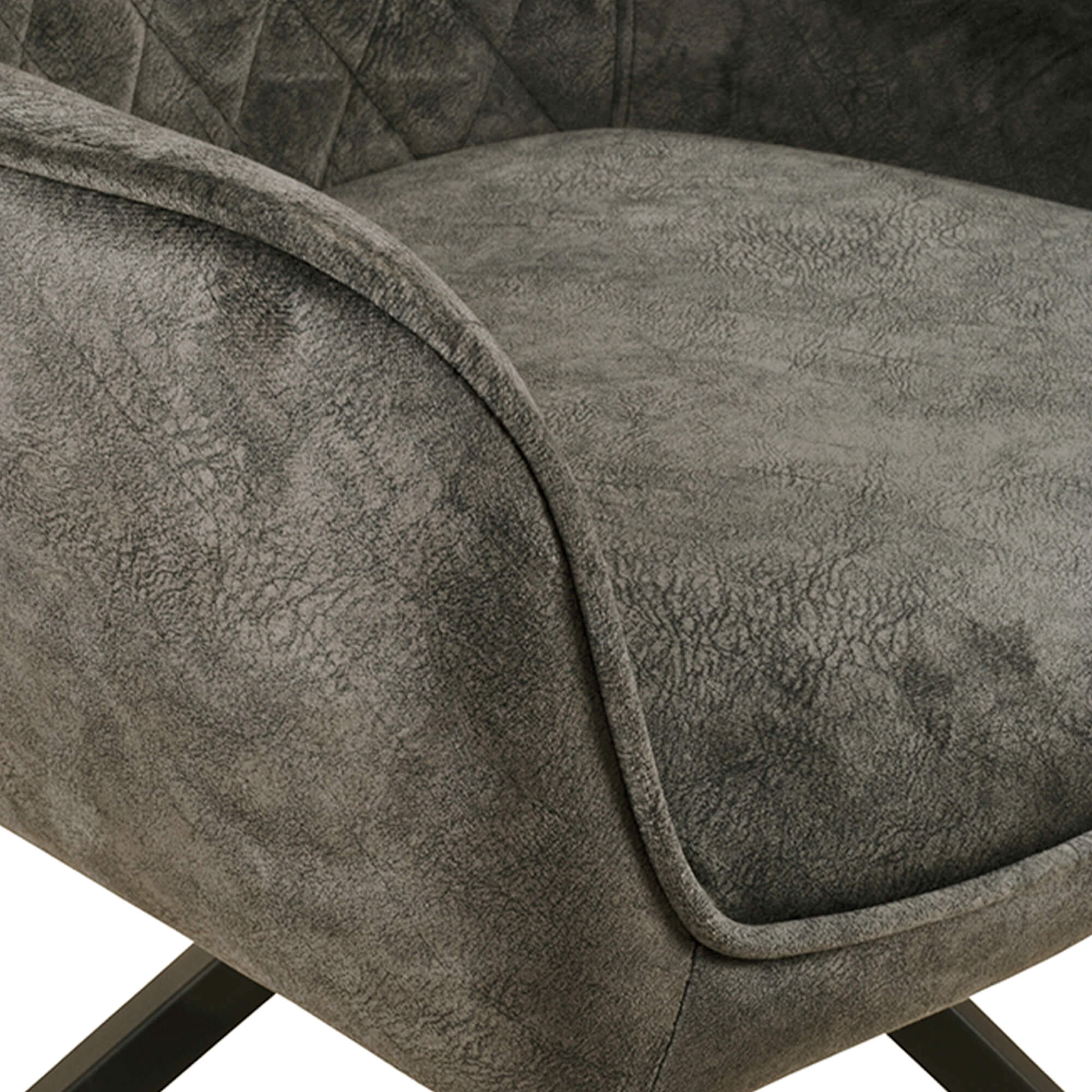 Gastronomiestuehle Polsterstuehle mit Drehgestell Lenoro Marble 804 Velour - Kedernaht