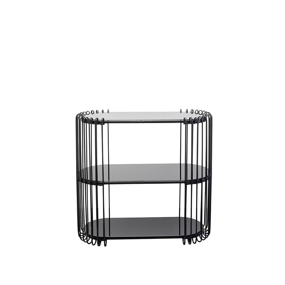 Konsole Wire Schwarz 81x78cm