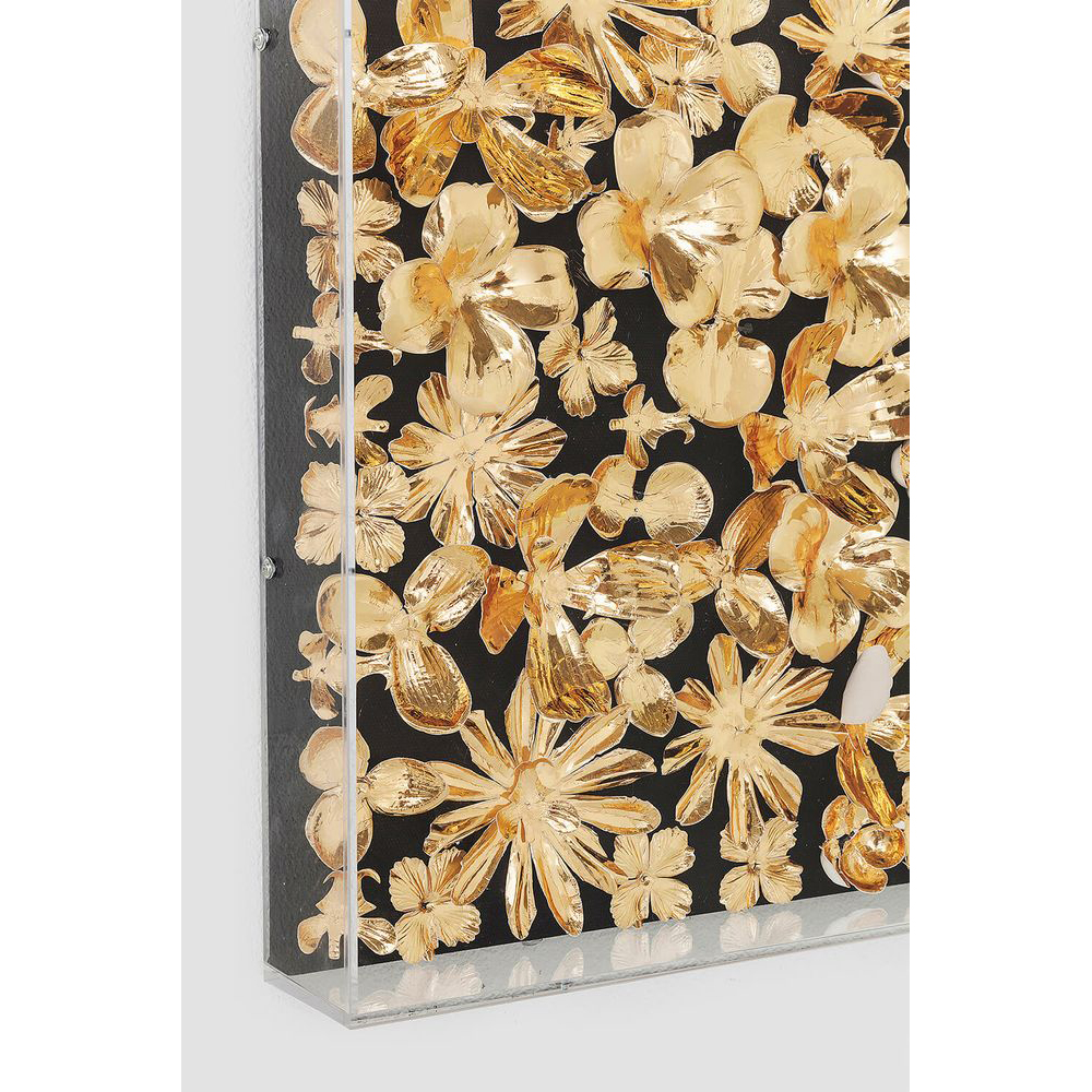 Deko Rahmen Gold Flower
