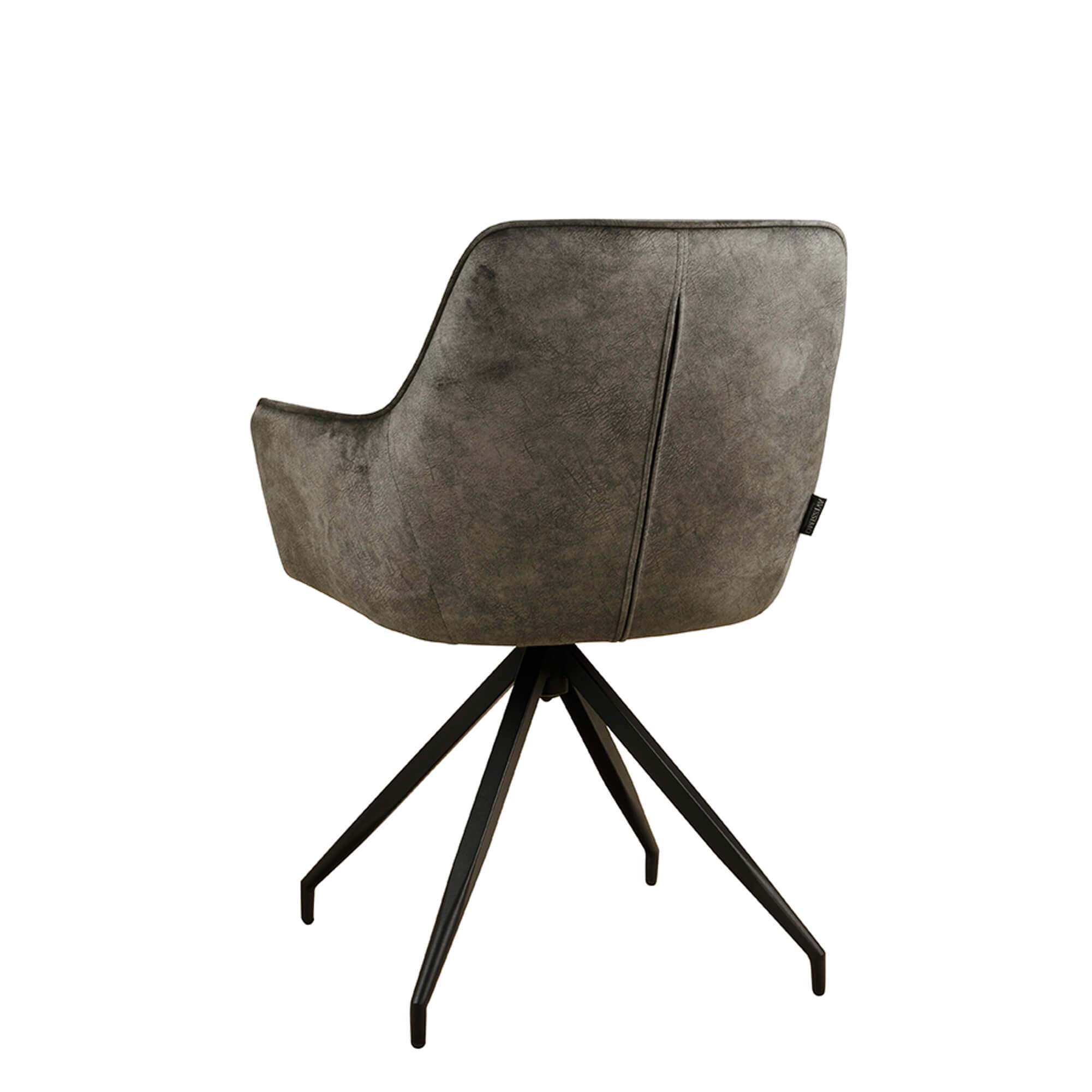 Gastronomiestuehle Polsterstuehle mit Drehgestell Lenoro Marble 804 Velour - Rueckansicht