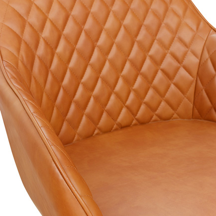 Polsterstuhl Lunaro Step Arm Brown