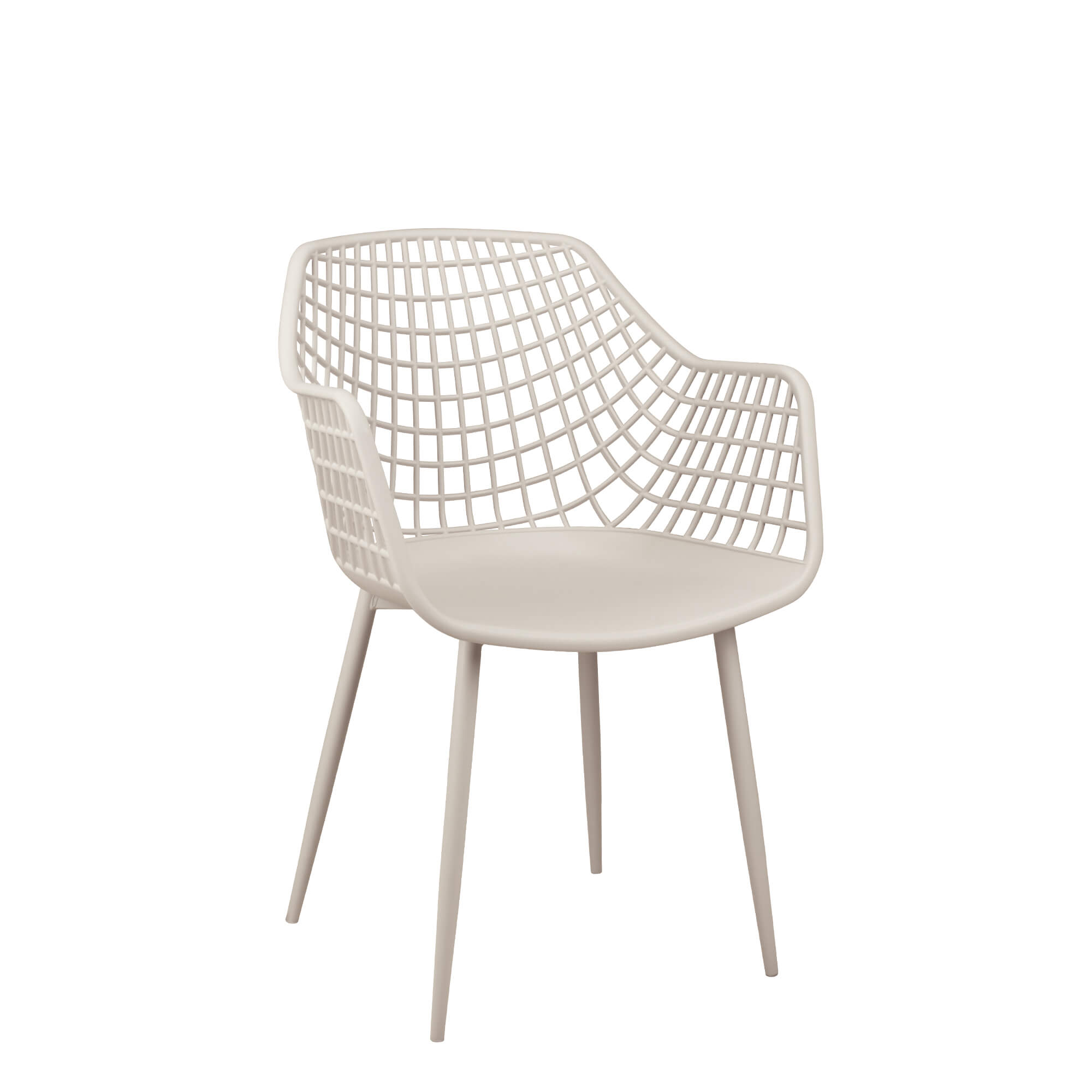 Gastronomiestuhl Outdoor Foma 1692 light-grey - Vorderansicht