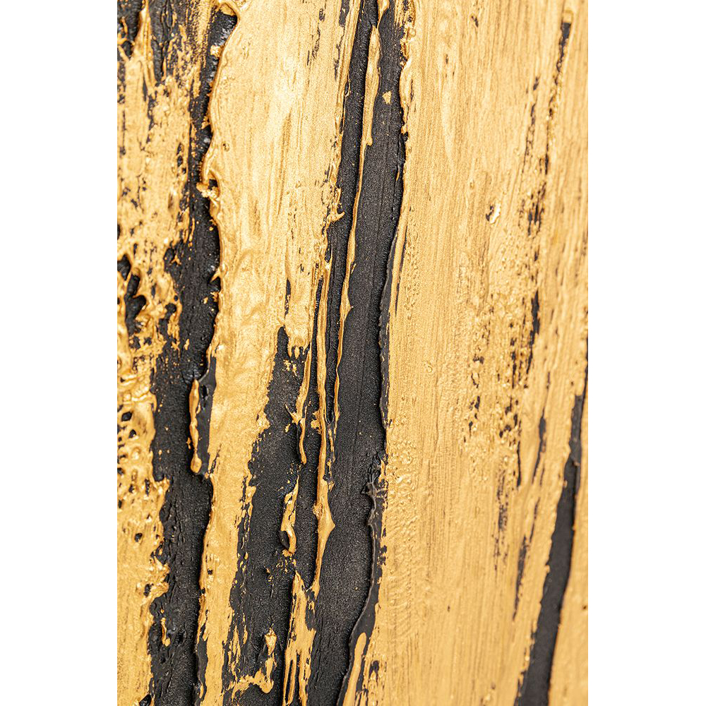 Gerahmtes Bild Abstract Schwarz 80 x 120 cm