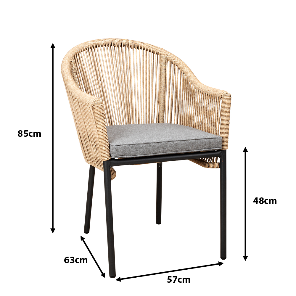 Outdoorstuhl Mona Cream Ma?e