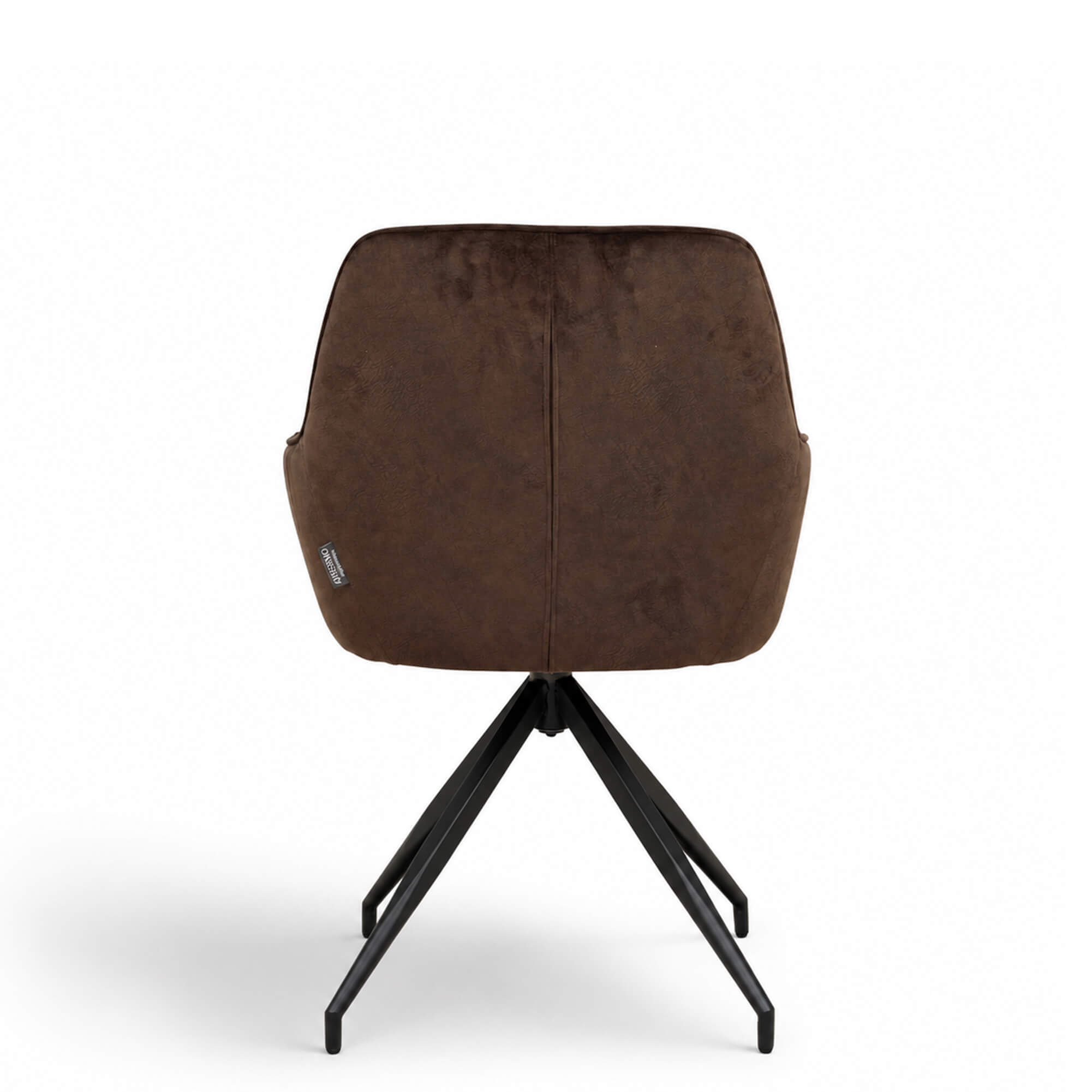 Gastronomiestuehle Polsterstuehle mit Drehgestell Lenoro Marble 106 Velour - Rueckansicht