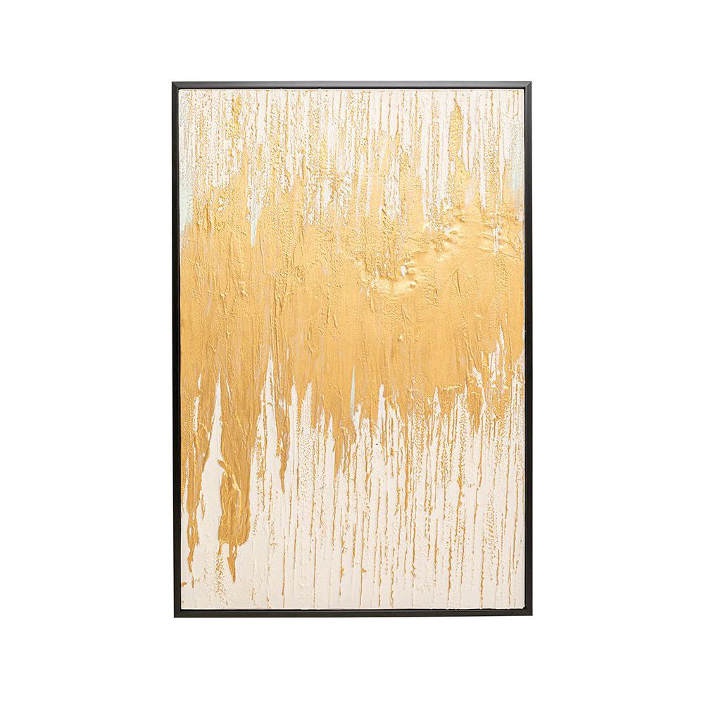 Gerahmtes Bild Abstract Weiß 80 x 120 cm