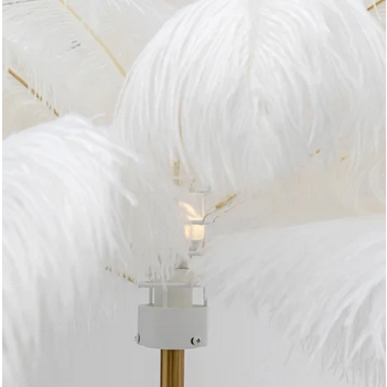 Stehleuchte Feather Palm Weiß 165cm
