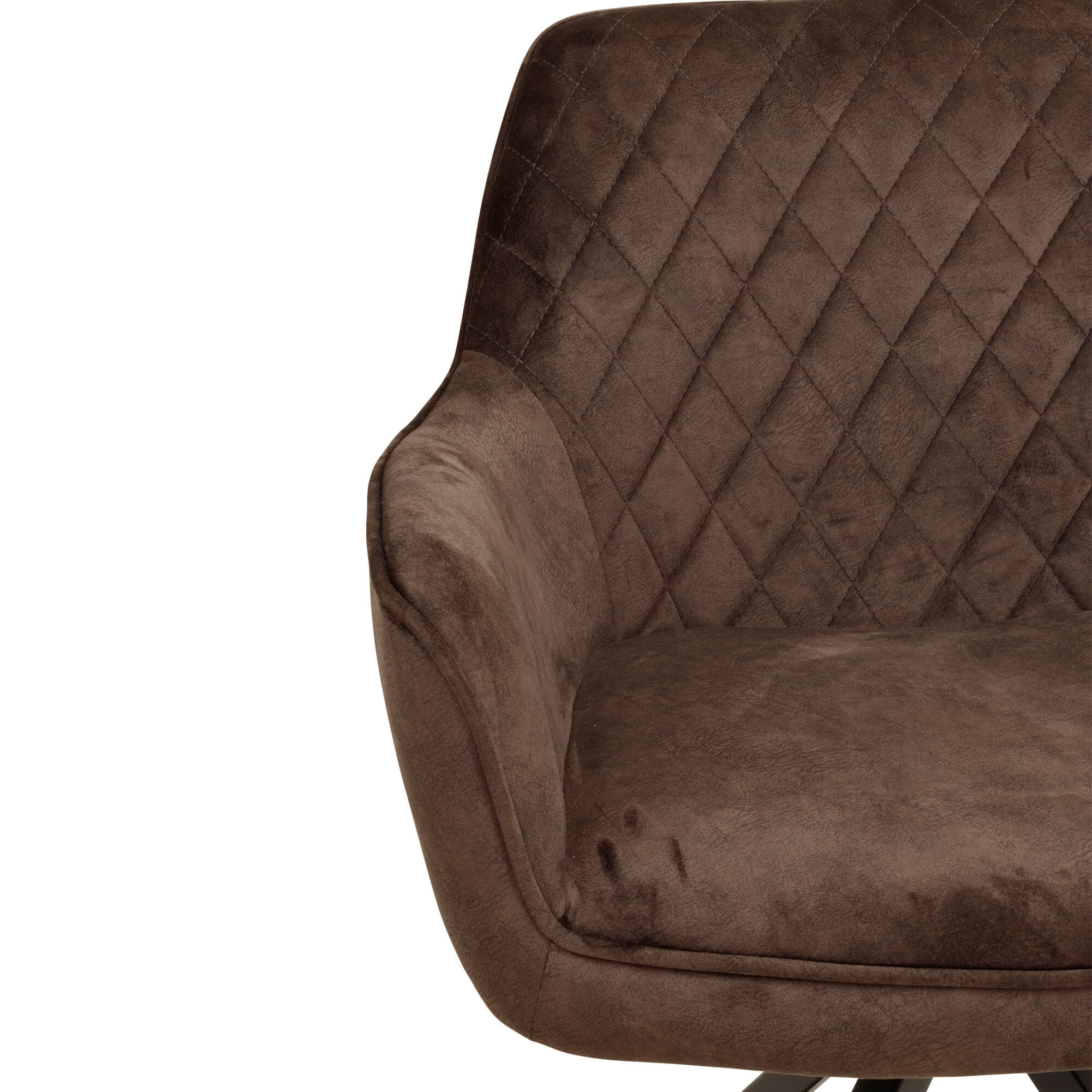 Gastronomiestuehle Polsterstuehle mit Drehgestell Lenoro Marble 106 Velour - Detail Sitzschale