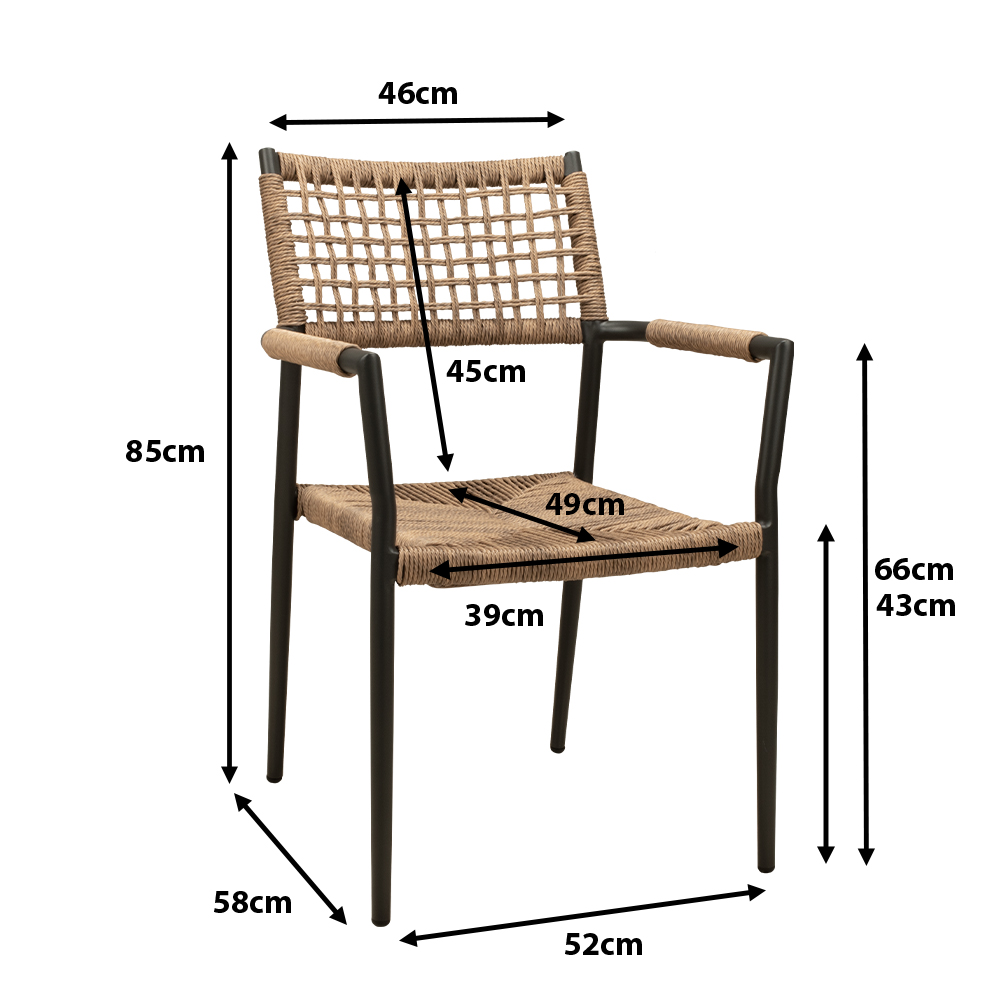 Outdoorstuhl Sisson Wheat Ma?e