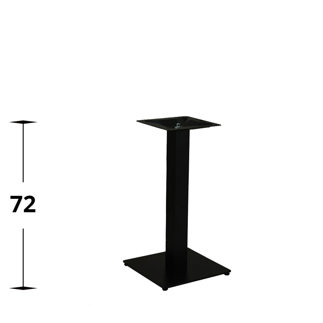 Tischgestell für die Gastronomie Marino-TGF-404 aus Stahl für den Innenbereich mit Verstellgleitern mit Höhenmaß 72 cm
