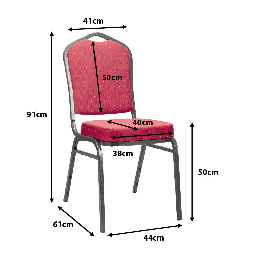 Bankettstuhl Romana 1 Plus Rot Ma?e