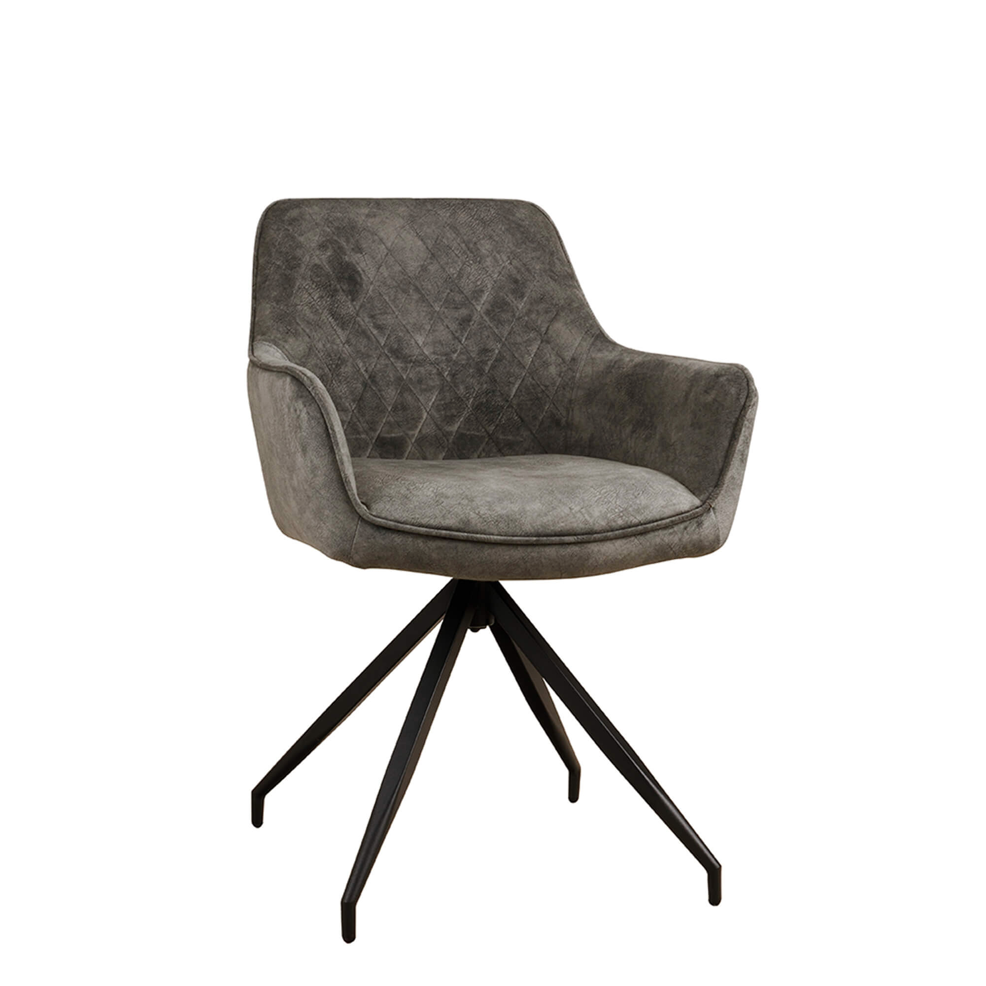 Gastronomiestuehle Polsterstuehle mit Drehgestell Lenoro Marble 804 Velour - Vorderansicht
