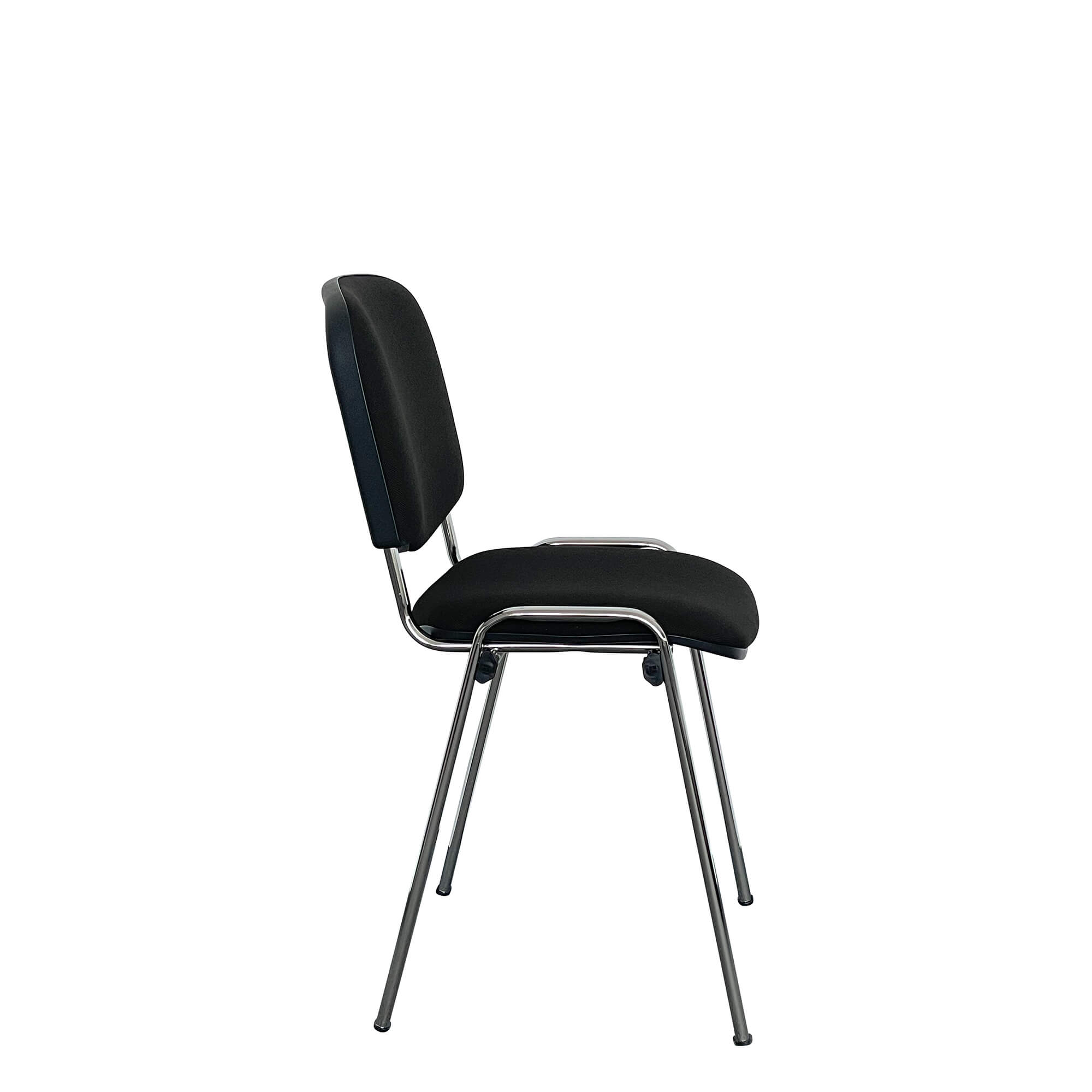 Stapelstuhl ISO P Chrome Schwarz