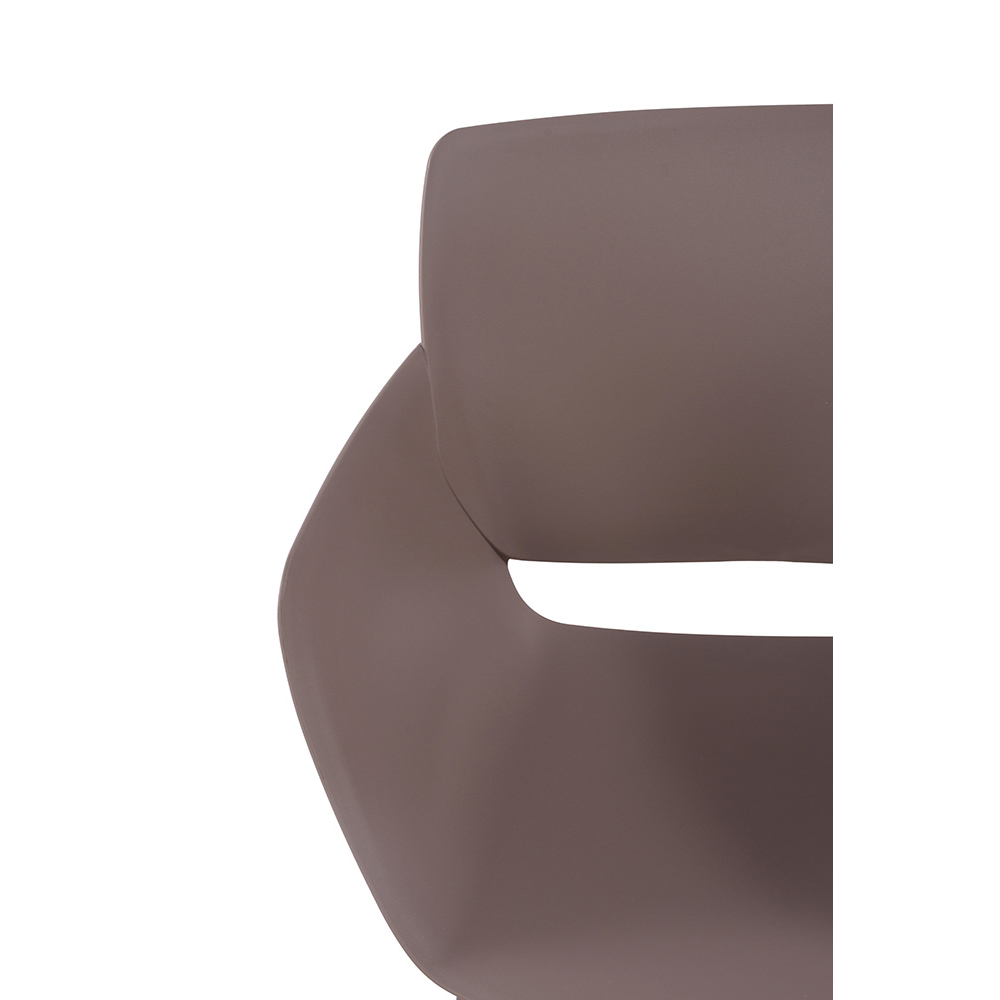 Kunststoffstuhl FOMA F863 Taupe