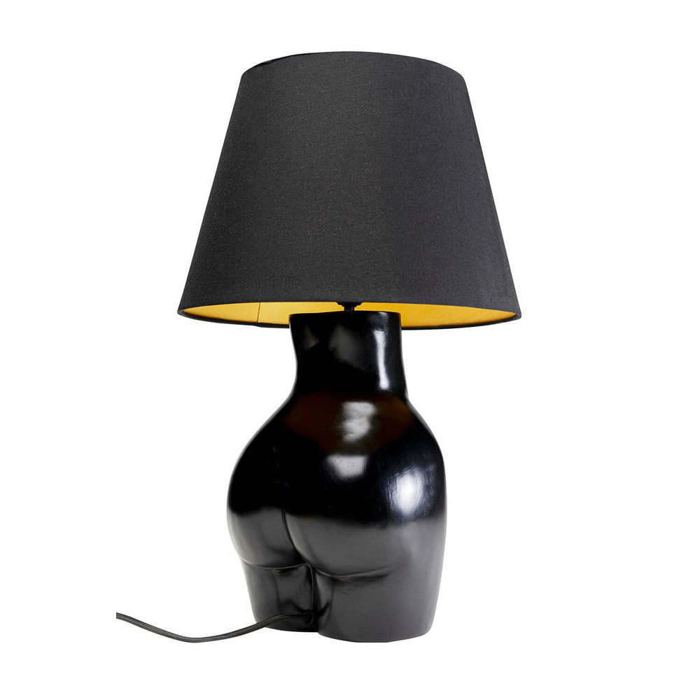 Tischleuchte Donna Schwarz 48cm