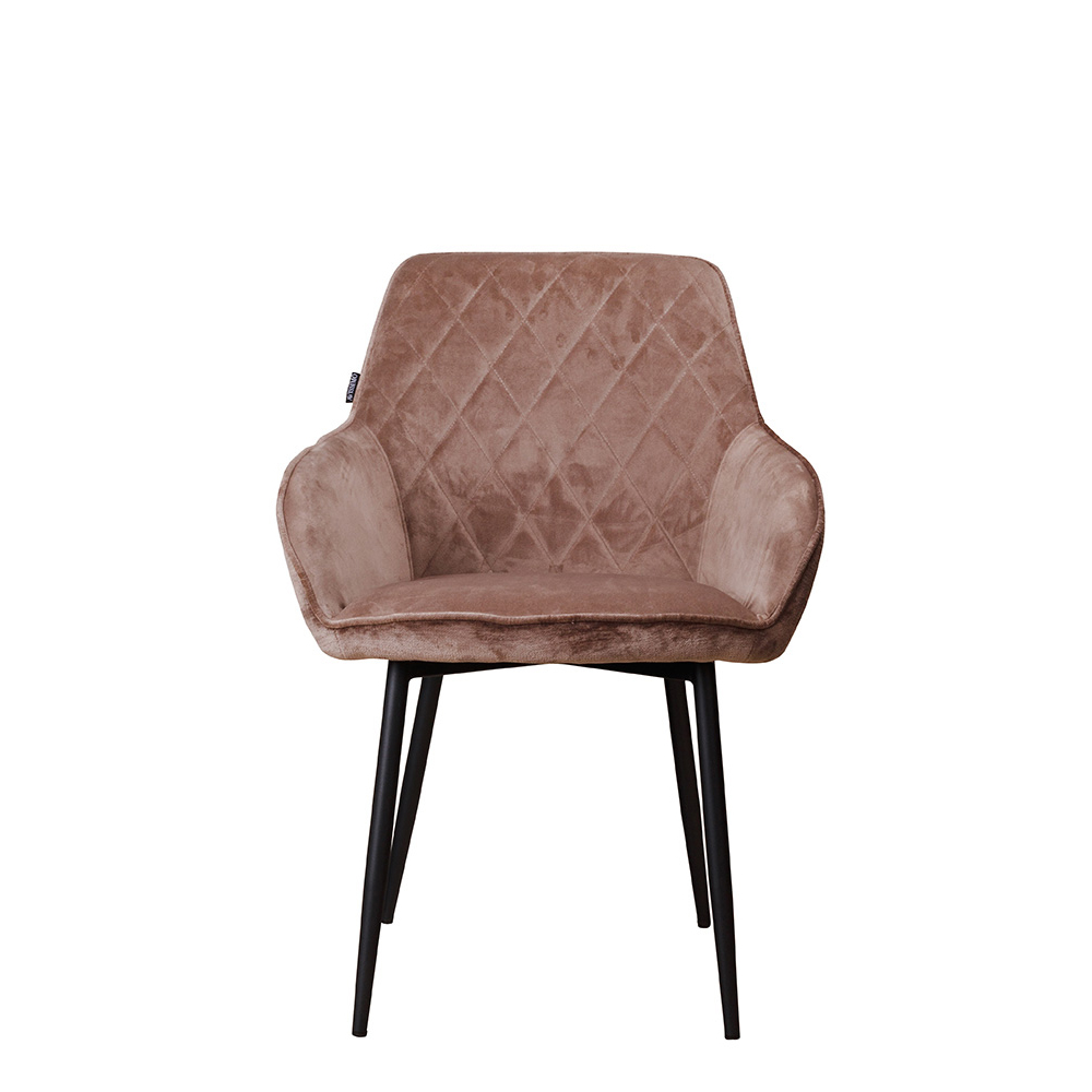 Polsterstuhl Lunaro Arm Light Brown